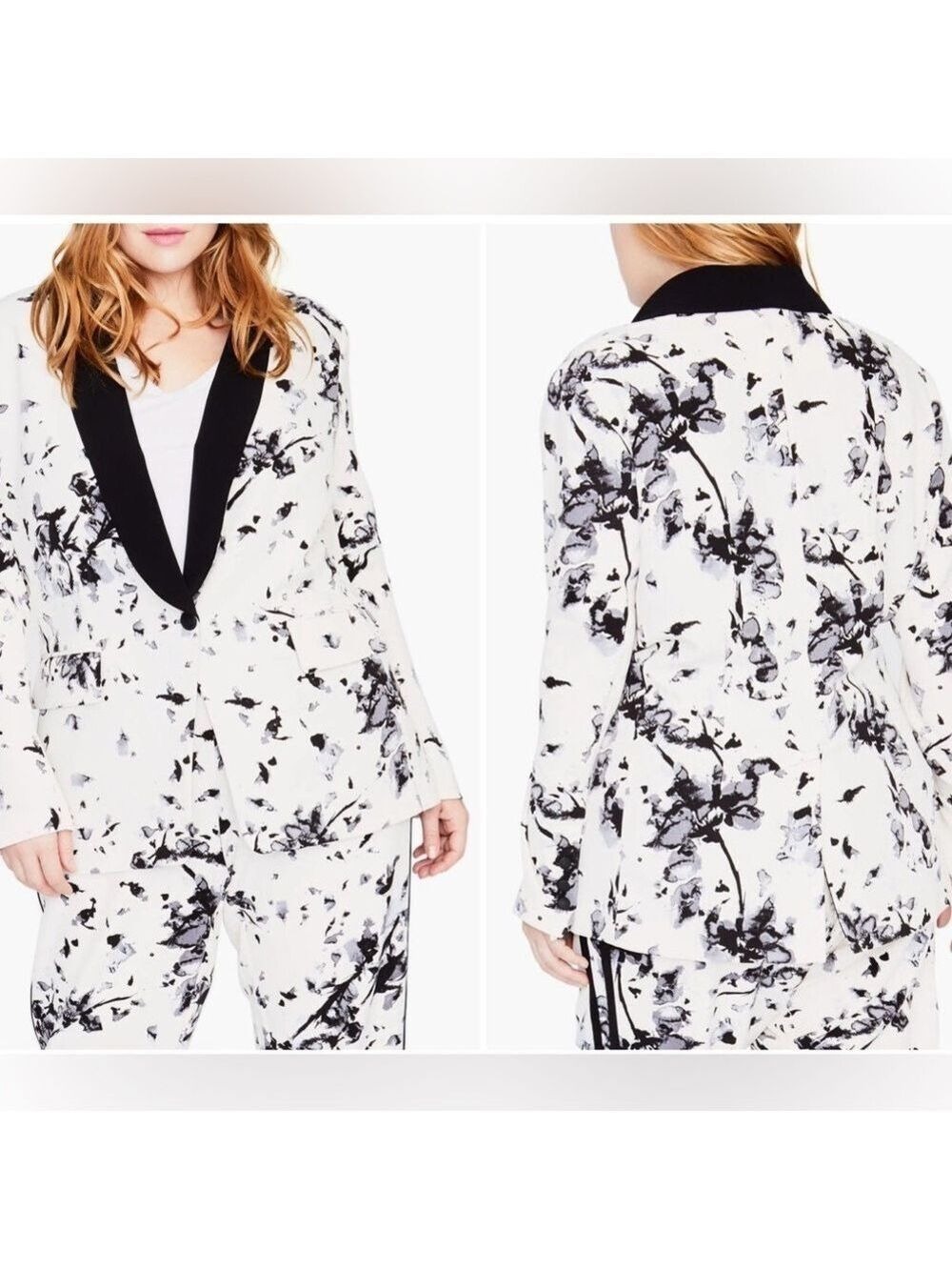 RACHEL Rachel Roy Sailor Floral Blazer 10